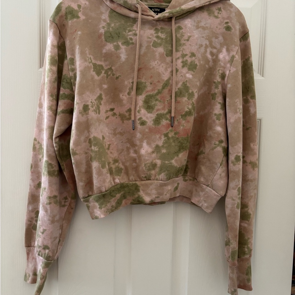 AFRM Camouflage Cropped Hoodie Sz M